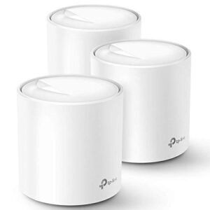 TP-Link Deco WiFi 6 Mesh System(Deco X20) – Covers up to 5800 Sq.Ft. , Replaces Wireless Routers and Extenders(3-Pack, 6 Ethernet Ports in total, supports Wired Ethernet Backhaul)