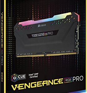 Corsair Vengeance RGB PRO 16GB (2x8GB) DDR4 3200MHz C16 LED Desktop Memory – Black
