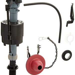 Fluidmaster 400CRP14 Toilet Fill Valve and Flapper Repair Kit for 2-Inch Flush Valves, Easy Install