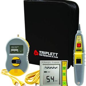 Triplett Byte Brothers Testing Kit with Real World Certifier Ethernet Cable Category Verifier / COAX Tester and Power Panel CAT 5/6 Digital Voltmeter (CPK1000IL2)