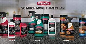 Weiman Cooktop and Stove Top Cleaner Kit – Glass Cook Top Cleaner and Polish 10 oz. Scrubbing Pad, Cleaning Tool, Razor, Scraper