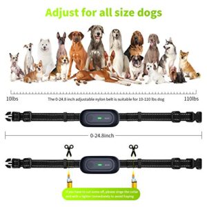NVK Shock Collars for Dogs with Remote – Rechargeable Dog Training Collar with 3 Modes, Beep, Vibration and Shock, Waterproof Collar, 1600Ft Remote Range, Adjustable Shock Levels