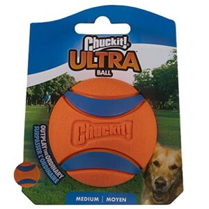 ChuckIt! Ultra Ball, Medium (2.5 Inch) 1 Pack, Medium, 2.5-Inch, 1-Pack