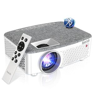 Movie Projector HD Outdoor Projector 1080P Supported Bluetooth 200″ Display 200ANSI-7500Lumens Compatible with TV Stick,Video Games,Phone,USB,HDMI,VGA,AV,TF,AUX