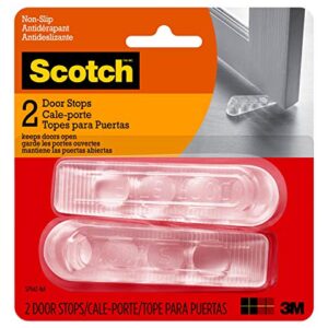 Scotch Door Stop SP947NA, Clear, 2 Pack