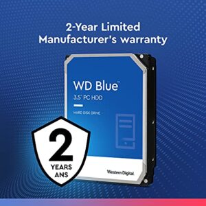 Western Digital 4TB WD Blue PC Hard Drive HDD – 5400 RPM, SATA 6 Gb/s, 256 MB Cache, 3.5″ – WD40EZAZ