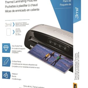 Fellowes Thermal Laminating Pouches, Letter Size Sheets 9 x 11.5-Inches