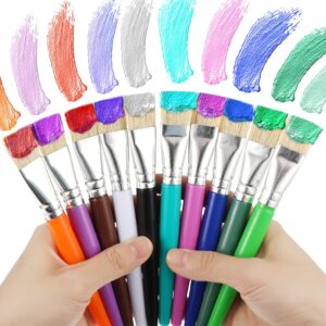 30 Pieces Flat Tip Paint Brushes Large