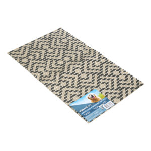 Vibrant Life Ribbed Food & Water Mat for Pets, Geometric